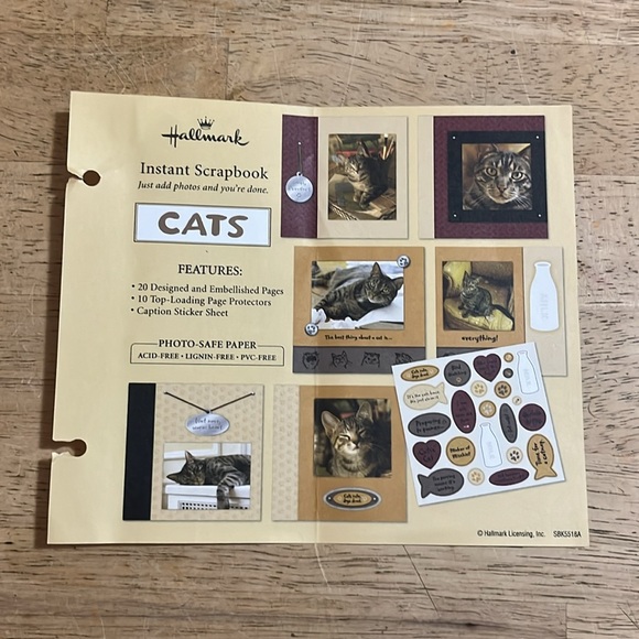 Hallmark Instant Scrapbook Cats Happy Tails - Picture 2 of 7